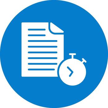 Timer Custom Line Element vector