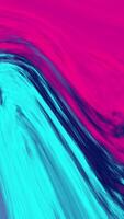 Abstract Swirling Cyan and Magenta Hues. A Digital Painting video