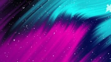 Abstract Neon Swirl with Snowflakes. A Digital Painting of Vibrant Hues and Wintery Magic video