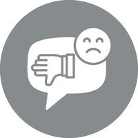 Negative Comment Futuristic UI Mark vector