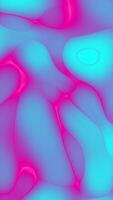 abstrato Rosa e ciano redemoinhos. uma vibrante digital obra de arte animado video