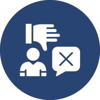 Negative vote Coded UI Symbol vector