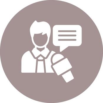 Interview Simplified Line Mark vector