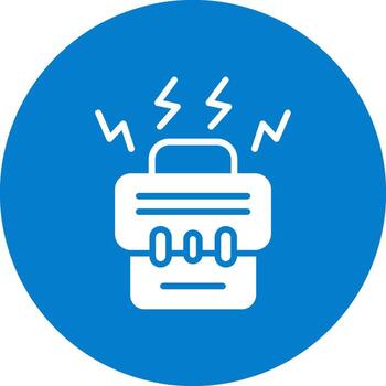 Overwork Solid Fill Symbol vector