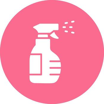 Spray Bottle Solid Fill Symbol vector
