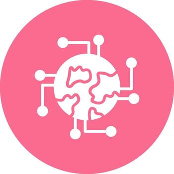 Global Connection Digital Tech Element vector