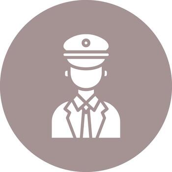 capitán plano diseño pedazo vector