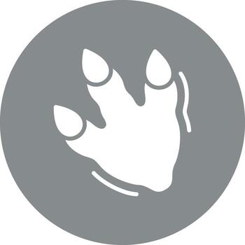 Footprint Solid Fill Symbol vector