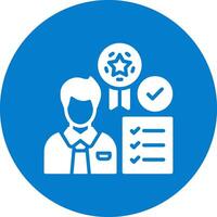 Employee Qualification Bright Tone Visual vector
