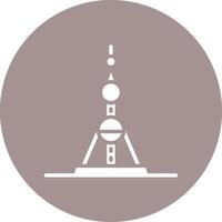 Oriental Pearl Tower Modern Interface Badge vector