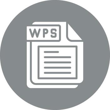 WPS Simplified Line Mark vector