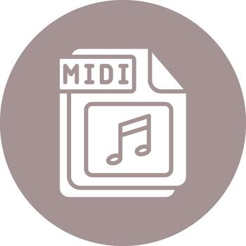 midi compacto web símbolo vector
