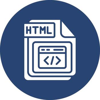 HTML Minimal Design Badge vector