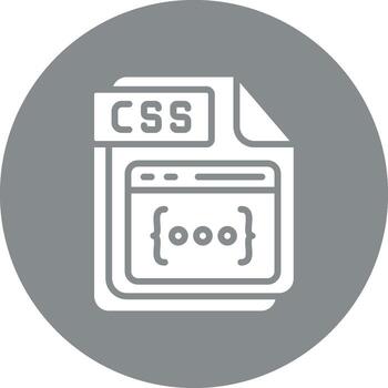 CSS Solid Fill Symbol vector
