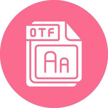 otf suave aplicación visual vector