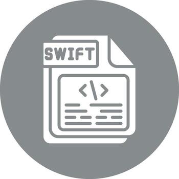 SWIFT Outlined Line Artwork vector