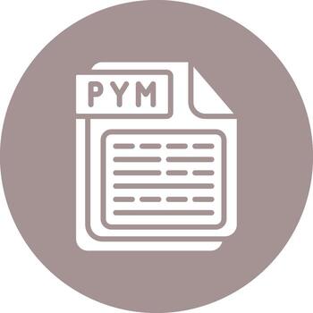Pym elegante plano ilustración vector