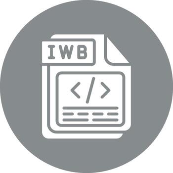 iwb codificado ui símbolo vector