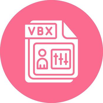 VBX Flat Design Piece vector