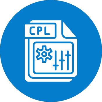 cpl elegante forma símbolo vector