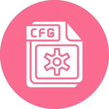 cfg agudo borde visual vector