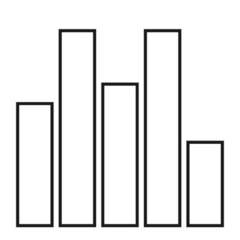 Dynamic bar chart illustration showing business growth and financial performance metrics visually vector