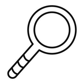 limpiar aumentador vaso icono para web diseño y infografía, sencillo buscar símbolo, investigación herramienta vector