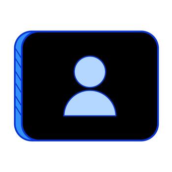 pulcro usuario perfil icono para sitios web y aplicaciones, moderno diseño, fácil a utilizar para ui elementos vector