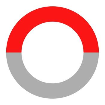 dinámica cargando icono con vibrante rojo y sofisticado gris para moderno interfaces y aplicaciones vector