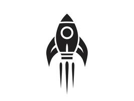 spaceship logo, astronaut, planet, simple, vector