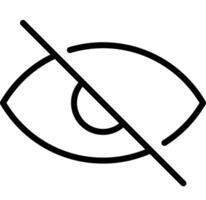 No Show Mode Icon vector