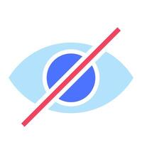 Undetectable flat Icon vector