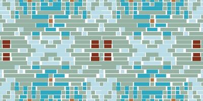 Motif Geometric Ethnic Patternfolk Embroidery, Aztec Geometric Ornament Print. Design for Carpet, Wallpaper, Clothing, Wrapping, Fabric vector