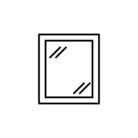Window Sign for Shops and Stores. Suitable for books, stores, shops. Editable stroke in minimalistic outline style. Symbol for design vector