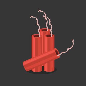 Firecracker for a new year celebration,party,event vector