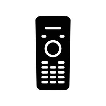 negro remoto controlar con botones para electrónica y hogar dispositivos vector