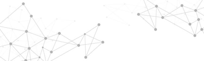 Abstract Geometric Network - Modern Banner for Website Design vector