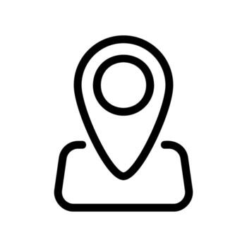 Map Location Pin Icon for Navigation and Address Finding vector