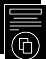 Copy Glyph Icons vector