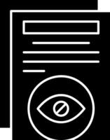 Hide Glyph Icons vector