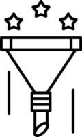 Filter Outline Style Icon vector