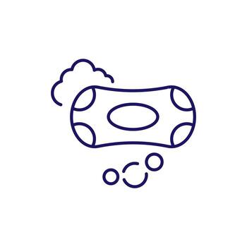Soap Minimalistic Icon Pictogram for Web and Graphic Design, Apps, Banners, Social Network and Cards vector