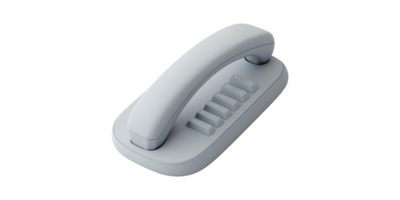Retro Cordless Telephone Handset With Buttons. Vintage Communication Device Isolated On Transparent Background png