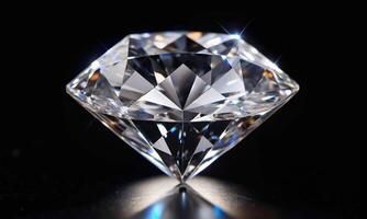 An exquisite gemstone, like a star in the dark on a dark background photo