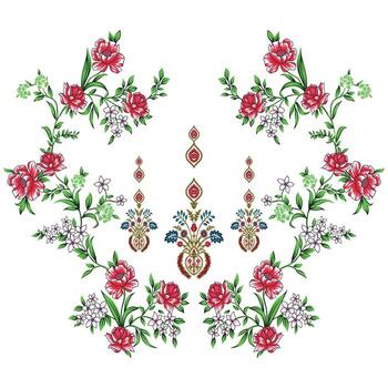 textil digital modelo motivo diseño étnico estilo impresión en tela vector