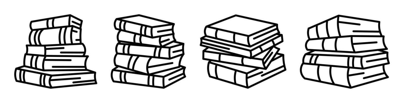 Notebook, book icon with lines. vector