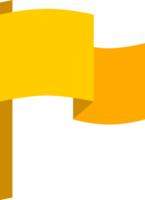 Yellow icon pole flag png