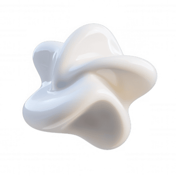 krämig vit 3d ikon textur design och strömmande, skapande ett abstrakt och elegant virvlande på en transparent bakgrund png