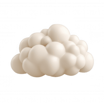 3d ikon glansig persika moln tolkning flytande viktlöst, skapande mjuk pastell visuell element mot transparent bakgrund png