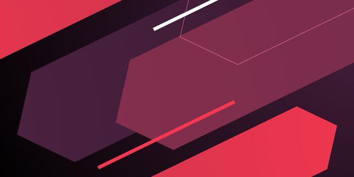 resumen oscuro púrpura y rojo degradado dinámica color antecedentes. superposición corte de papel formas flecha modelo diseño. vector